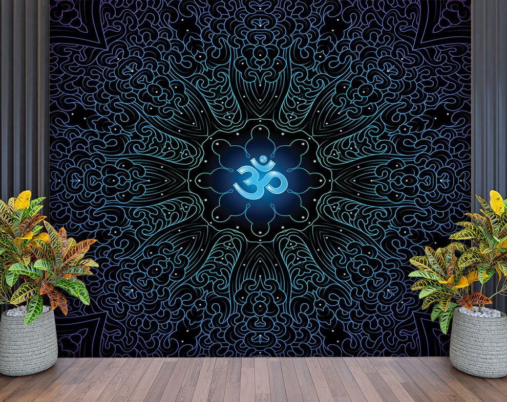 Om Symbol Mandala Art Wallpaper