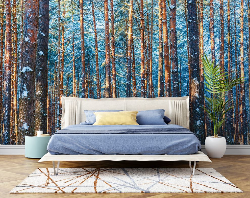 Winter Snowfall Forest 3D Wallpaper