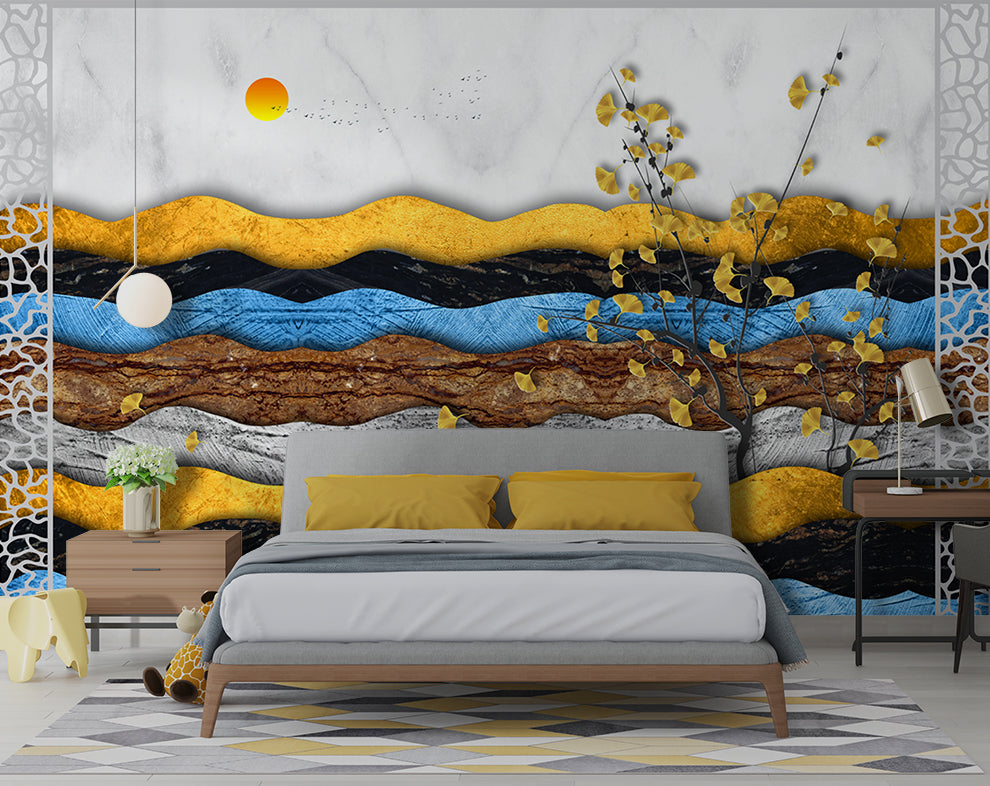 3D Abstraction Modern Wall Art Wallpaper