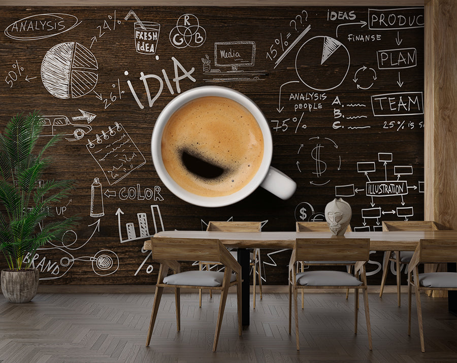 Coffee Cup Cafe Wallpaper