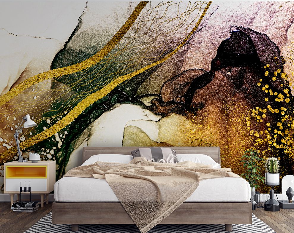 Abstract Marble Texture Wallpaper | Office And Living Room Wall