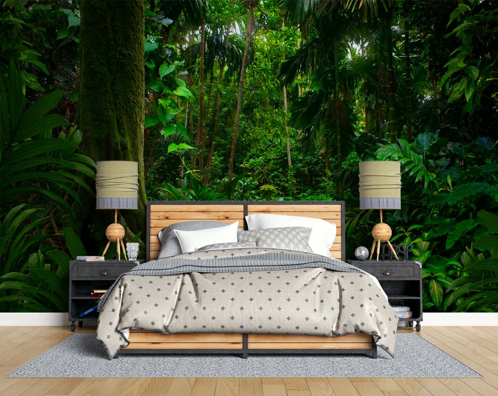 Dark Green Jungle Theme Nature Wallpaper