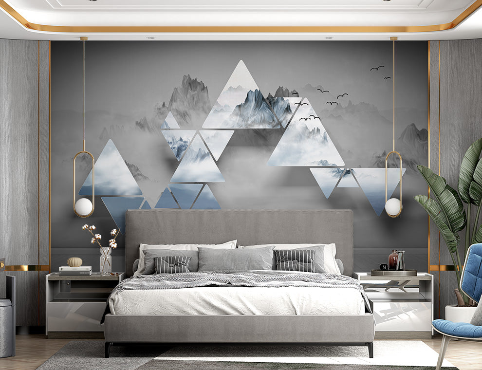 3D Geometric Triangle Wallpaper