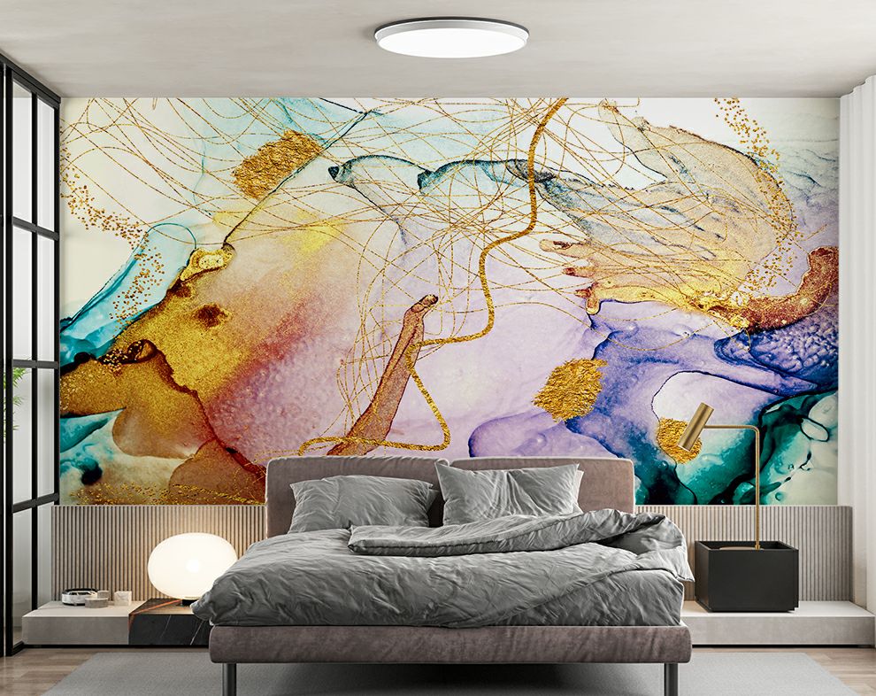 Marble Art Painting Wallpaper | Customized Wallpaper