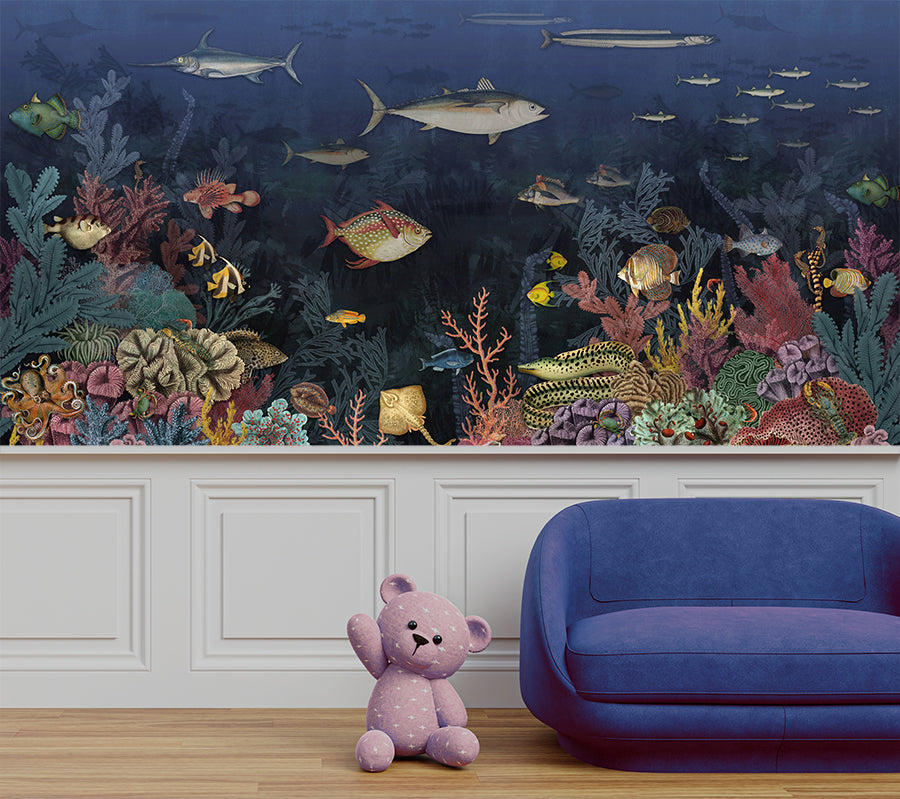 Living Room - Aquarium archives mural wallpaper - view 2