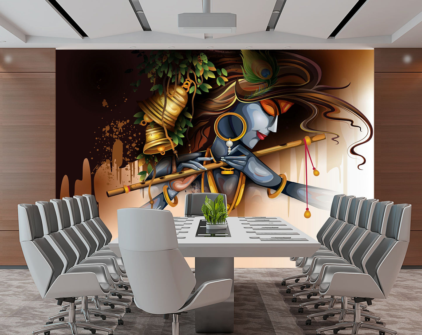 Krishna Flute Wall Art Wallpaper