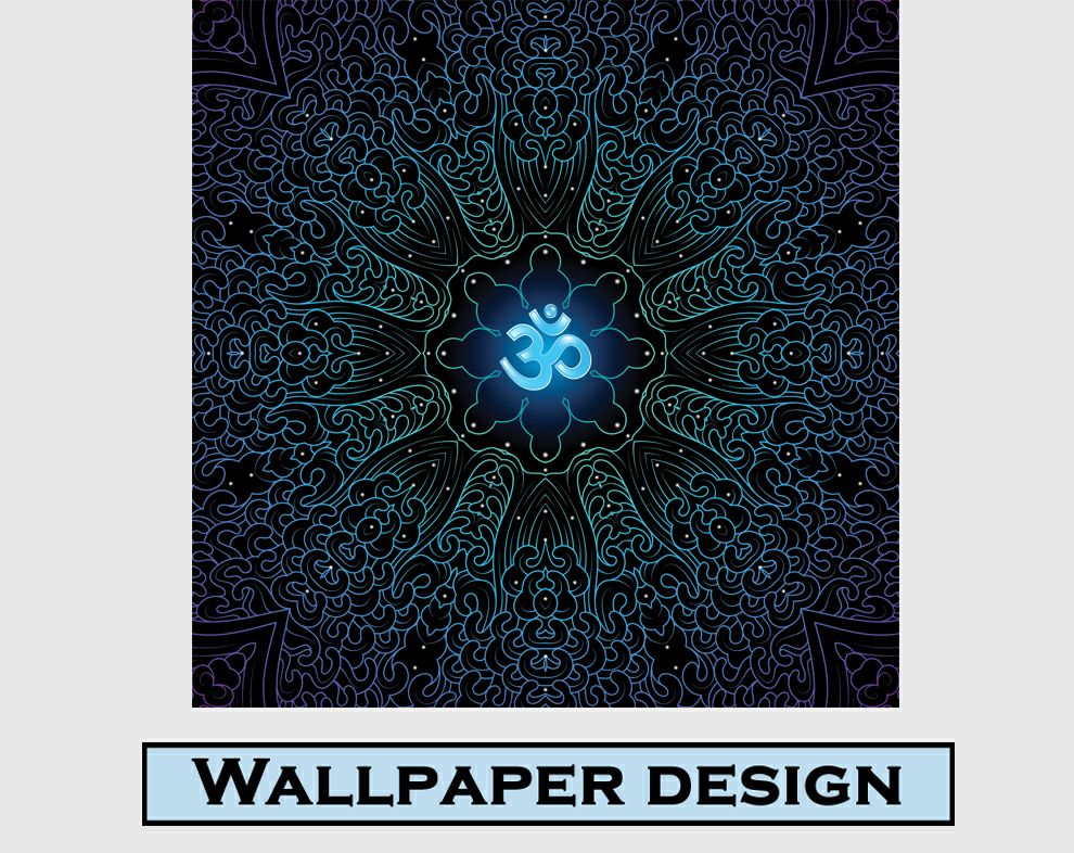 Om Symbol Mandala Art Wallpaper