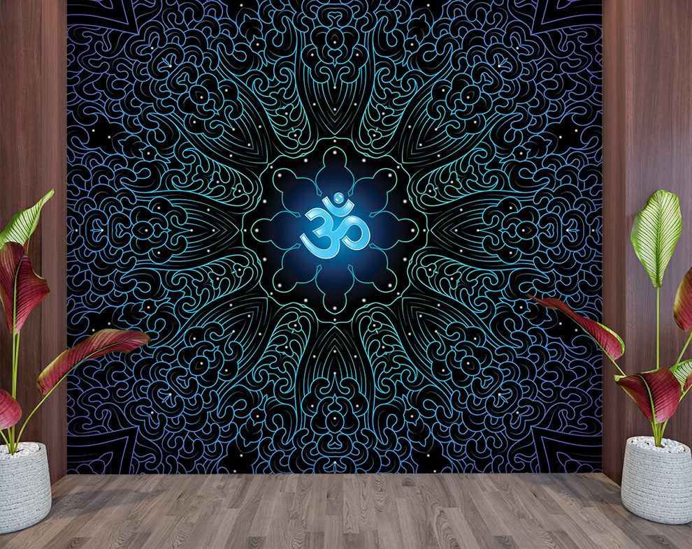 Om Symbol Mandala Art Wallpaper