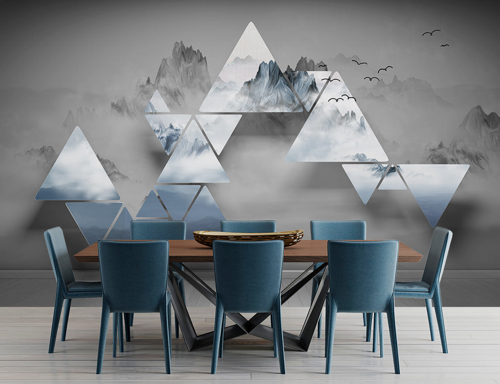 3D Geometric Triangle Wallpaper