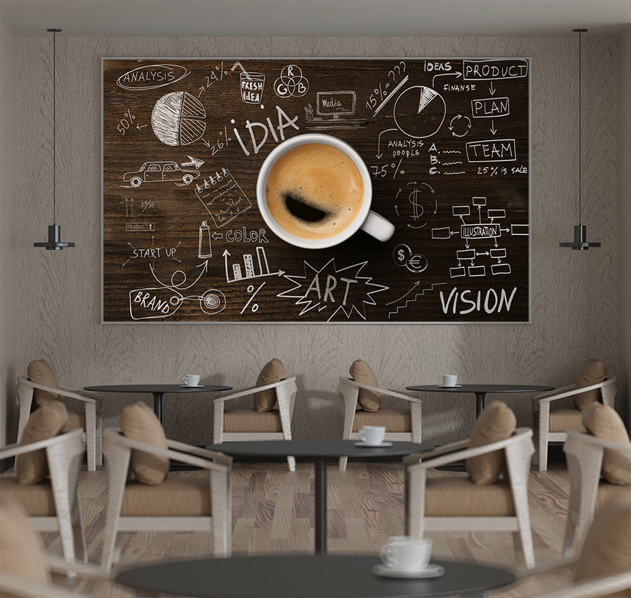 Coffee Cup Cafe Wallpaper