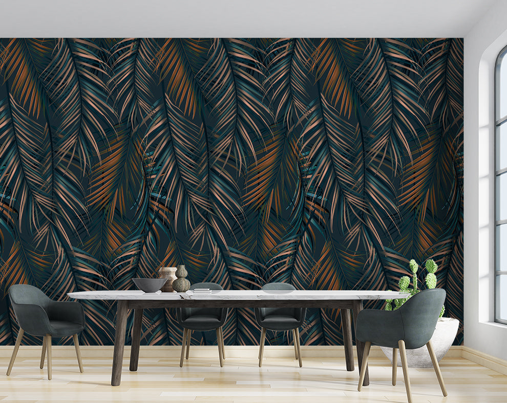 Luxury Palm Leaves Wallpaper Roll