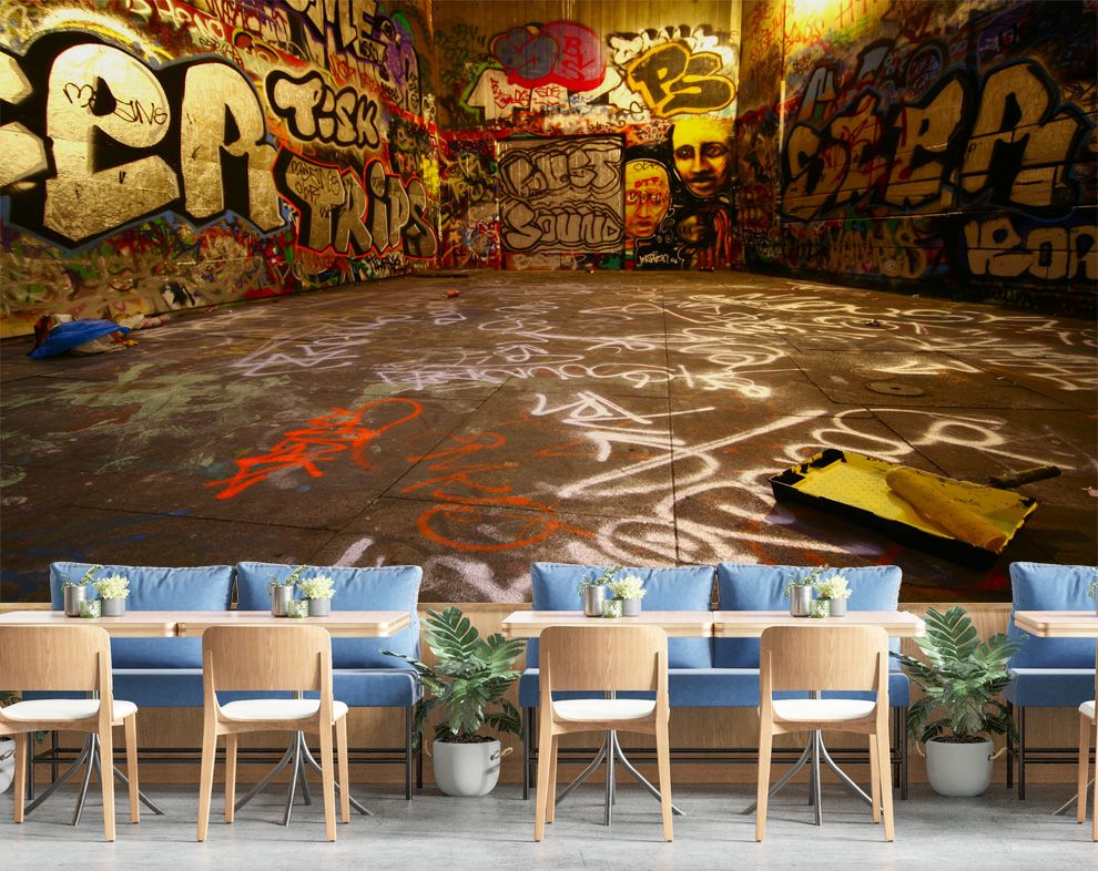 Graffiti 3D Desktop Wallpaper Wall murals Wallpapers