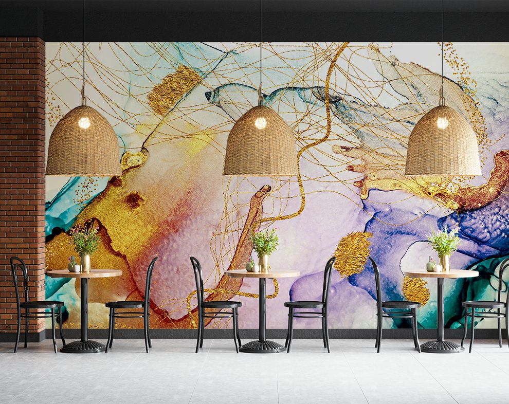 Marble Art Painting Wallpaper | Customized Wallpaper