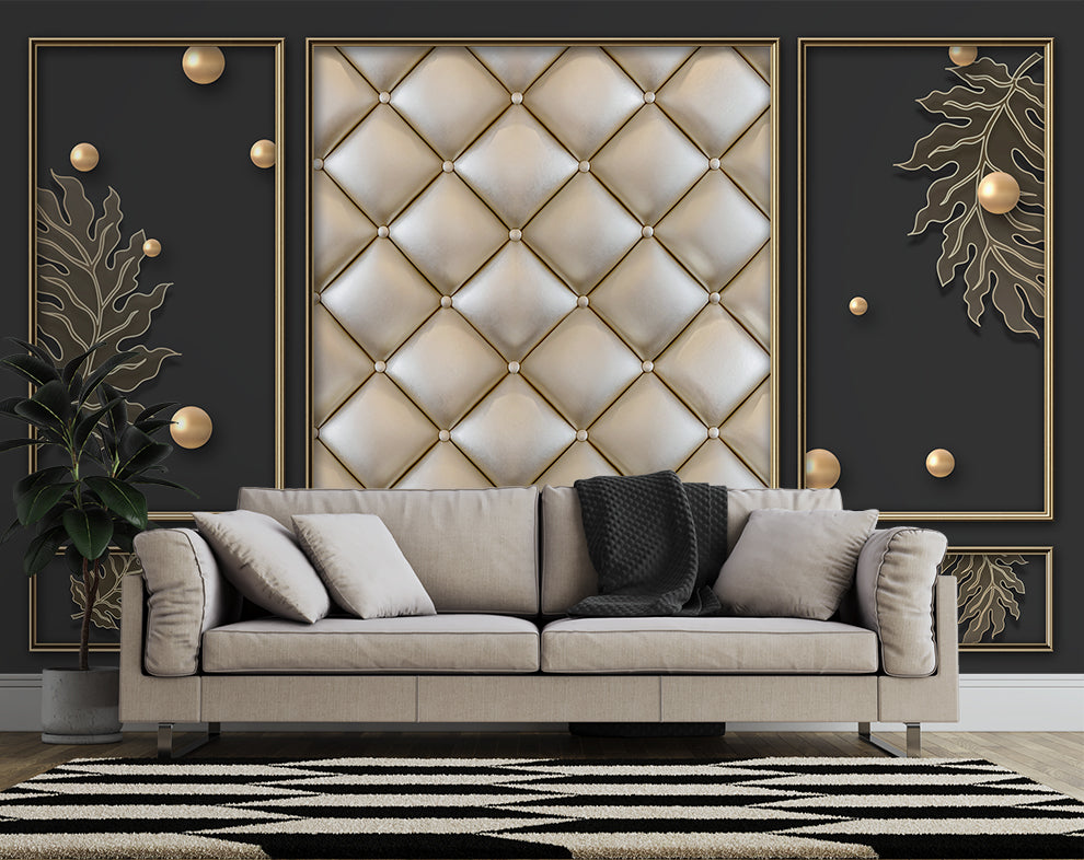 Customize 3D Modern European Style Wallpaper For Living Room