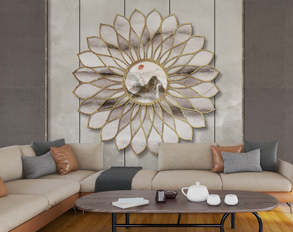 3D Circular Fancy Art Design Wallpaper