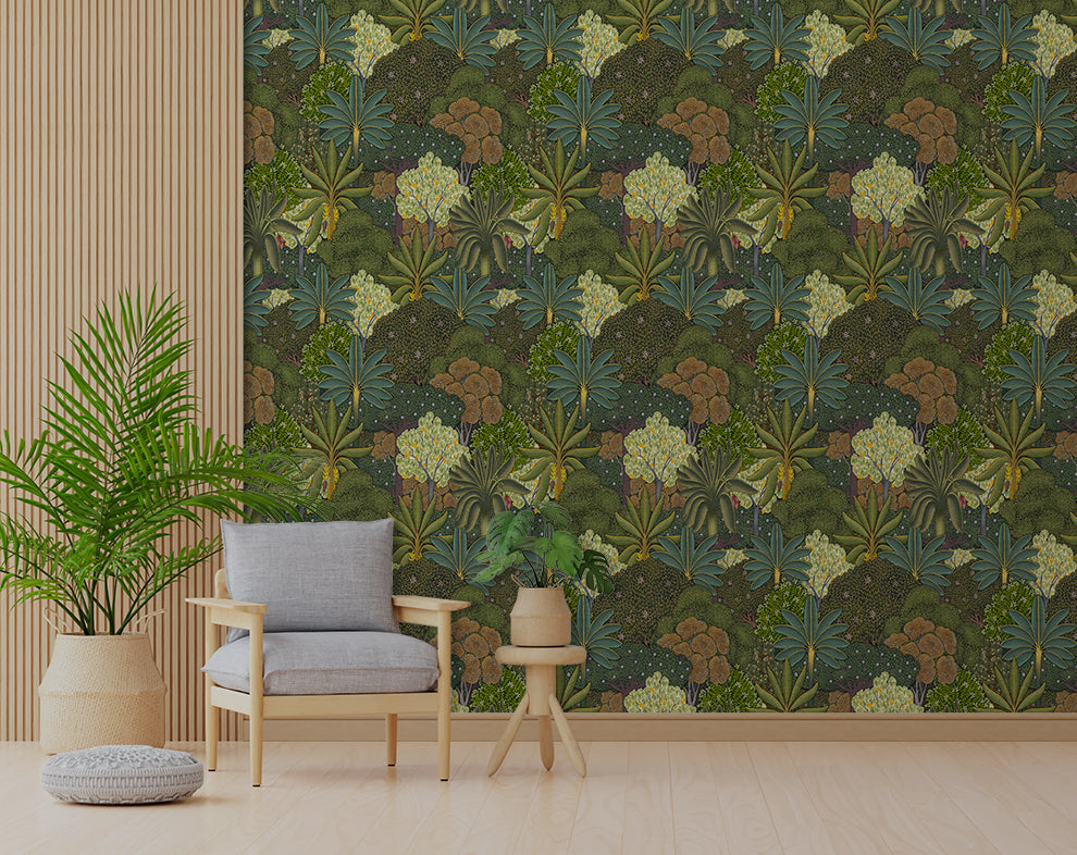 Bagh Textured Tropical Wallpaper Rolls