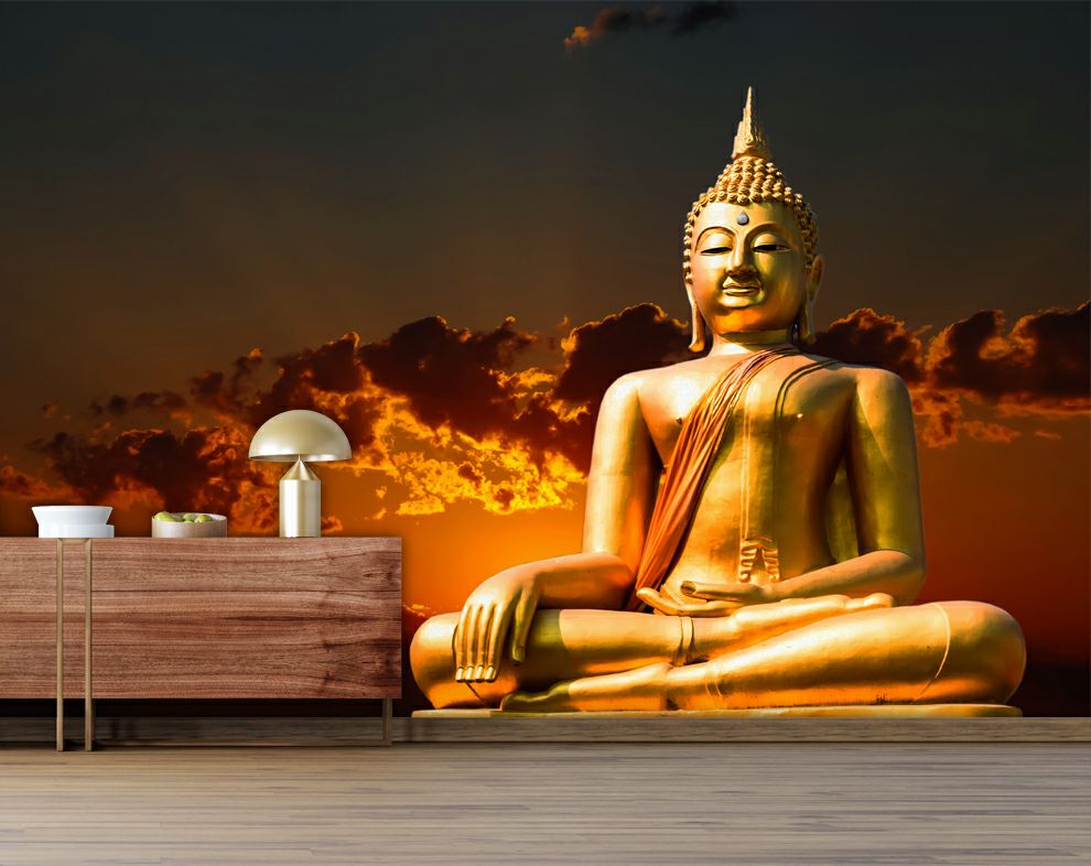 3d Golden Buddha Wallpaper Art Wallpaper