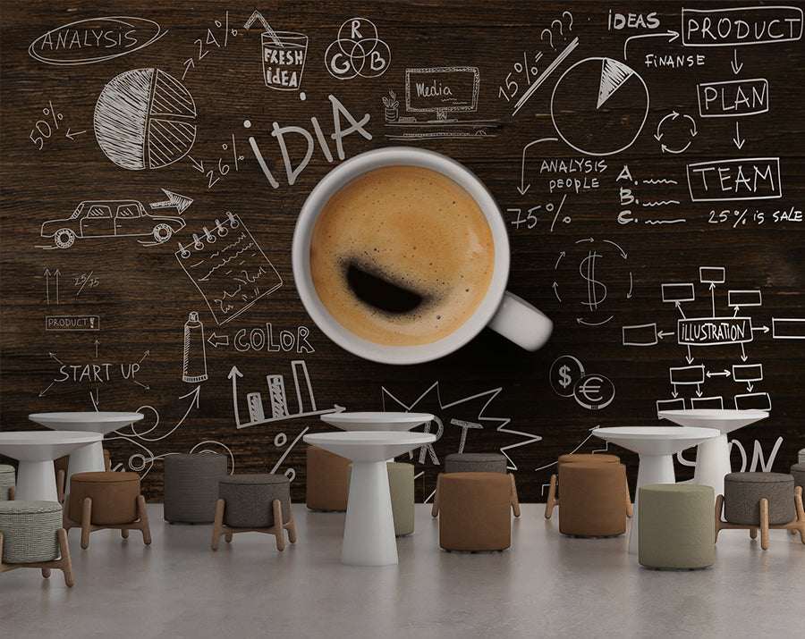 Coffee Cup Cafe Wallpaper