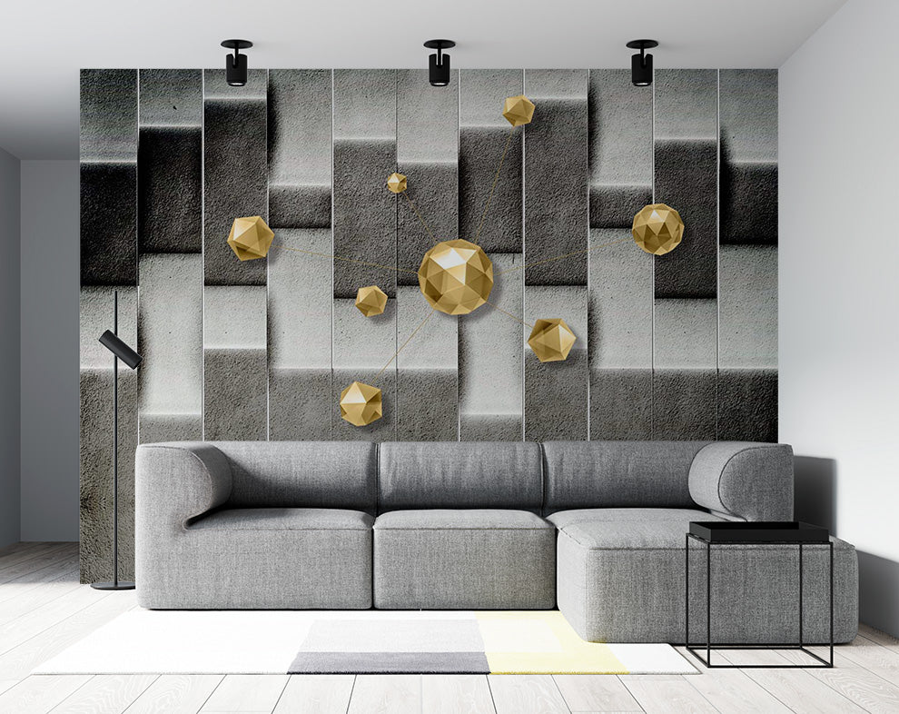 Grey And black  Decor Beautiful Geometric Seamless Pattern Wallpaper