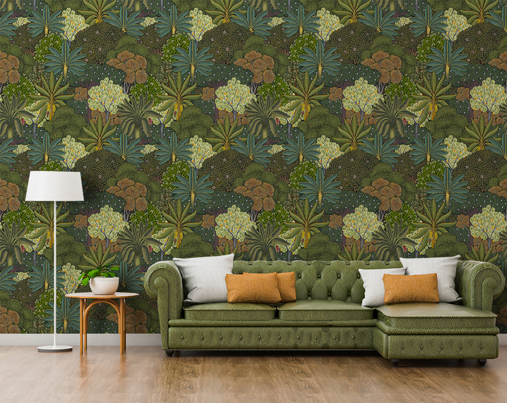 Bagh Textured Tropical Wallpaper Rolls