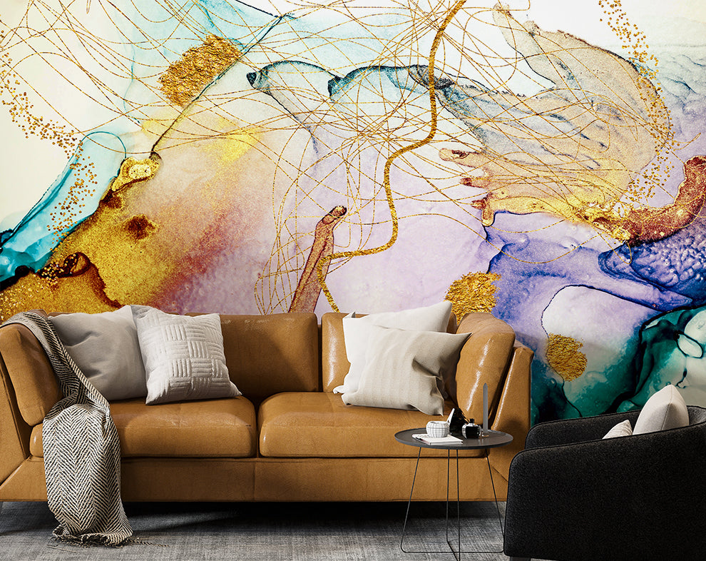 Marble Art Painting Wallpaper | Customized Wallpaper