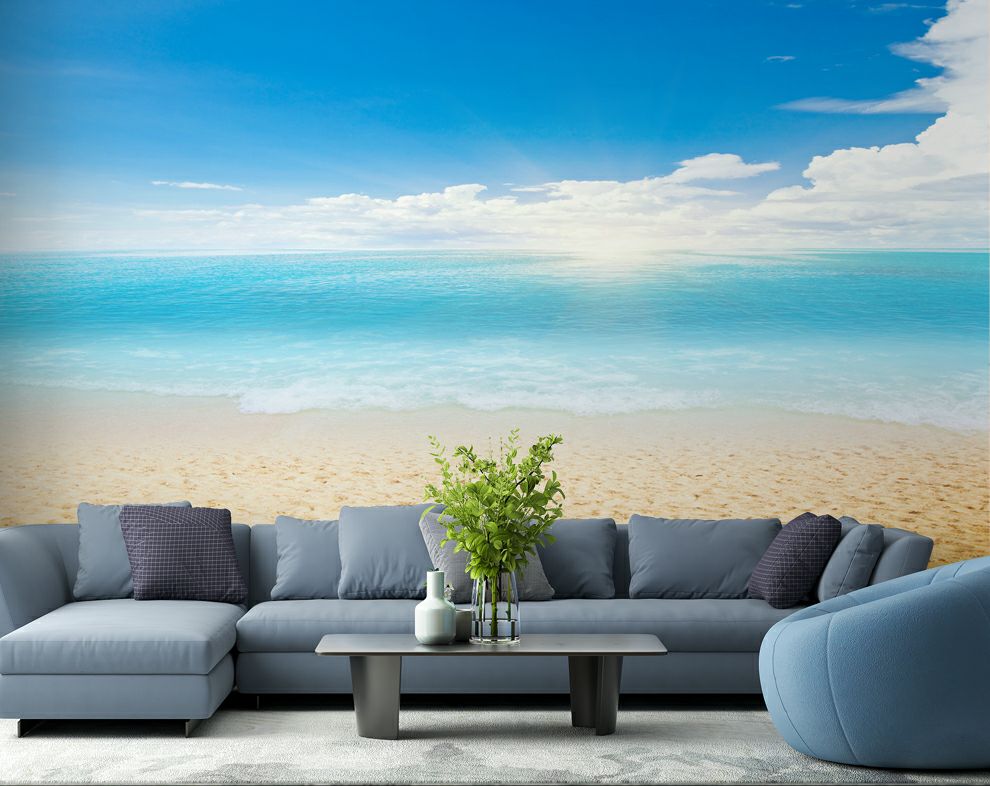 3D Sea Wave With Beach Wallpaper