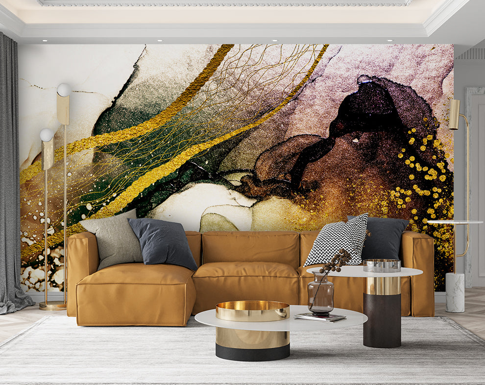 Abstract Marble Texture Wallpaper | Office And Living Room Wall