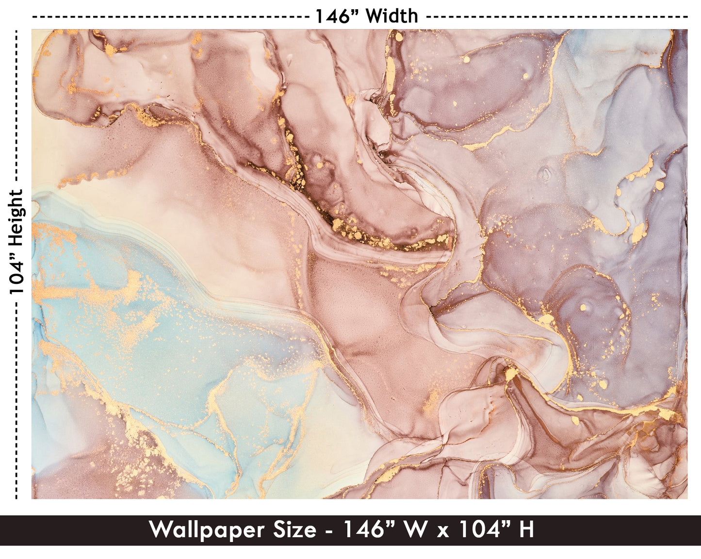 Pink and Gold Marble Texture Wallpaper
