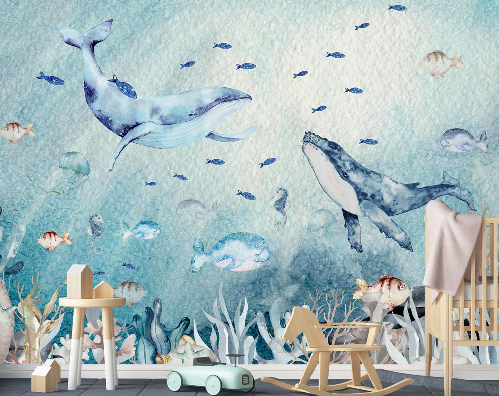 Underwater life wallpaper, Fishes and marine life wallpaper