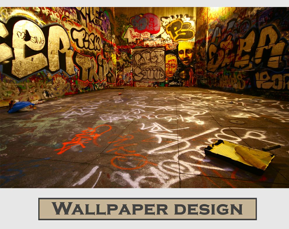 Graffiti 3D Desktop Wallpaper Wall murals Wallpapers