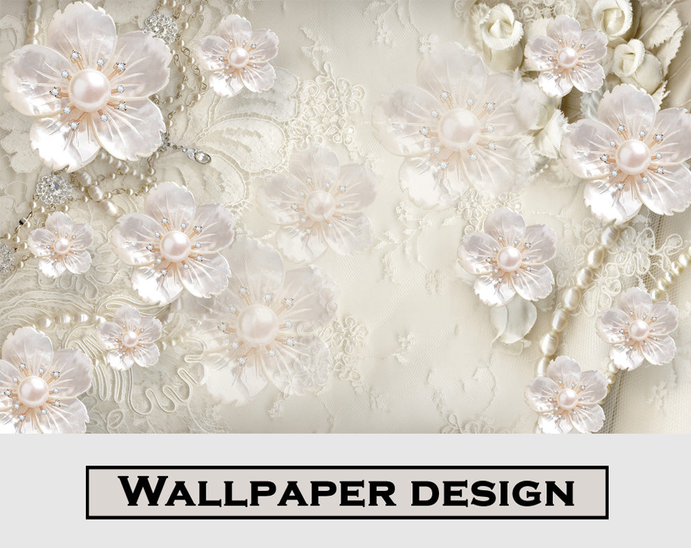 Pearl flowers background wallpaper - view 5