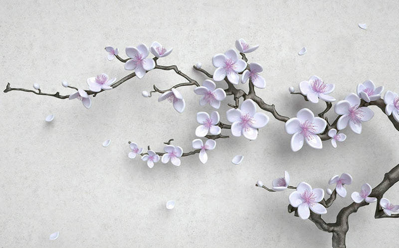3D tree branch wall mural - view 5