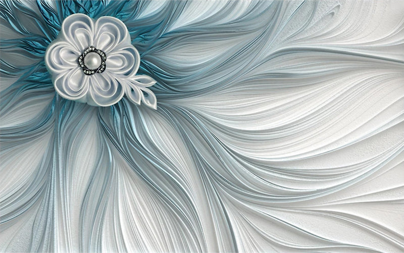 3D Wallpaper Decoration Abstract Flower