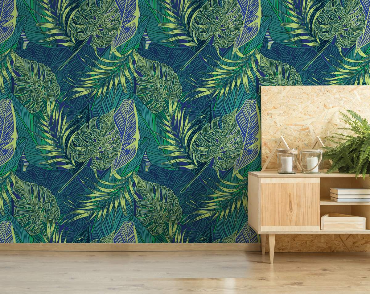 Exotic Plants Stylish Trendy Tropical Wallpaper Rolls