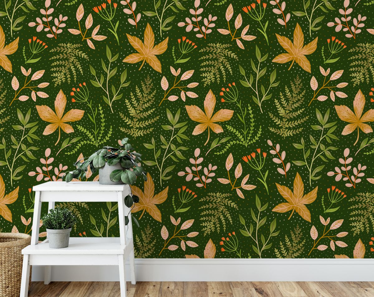 Tropical Leaves Wallpaper, Jungle Leaf Garden Wallpaper