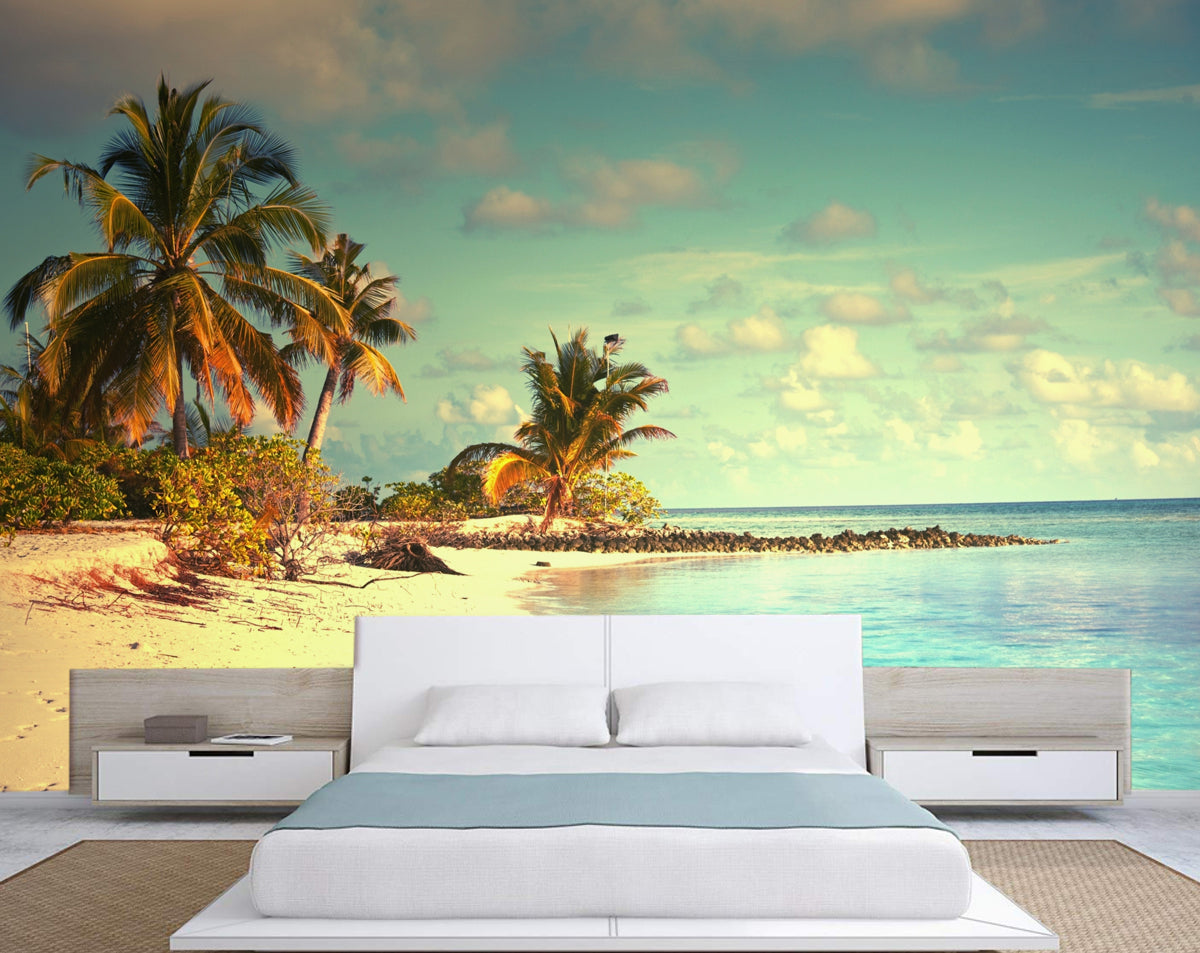 Beach Sea View Customize Wallpaper