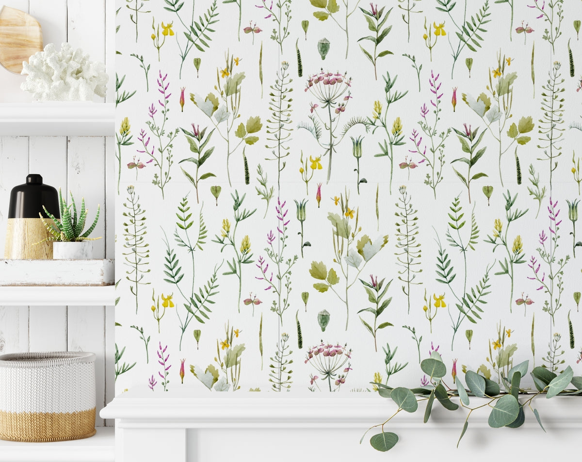 Vintage Botanical Wallpaper For Home Bedroom Rolls Wallpaper Home Decoram