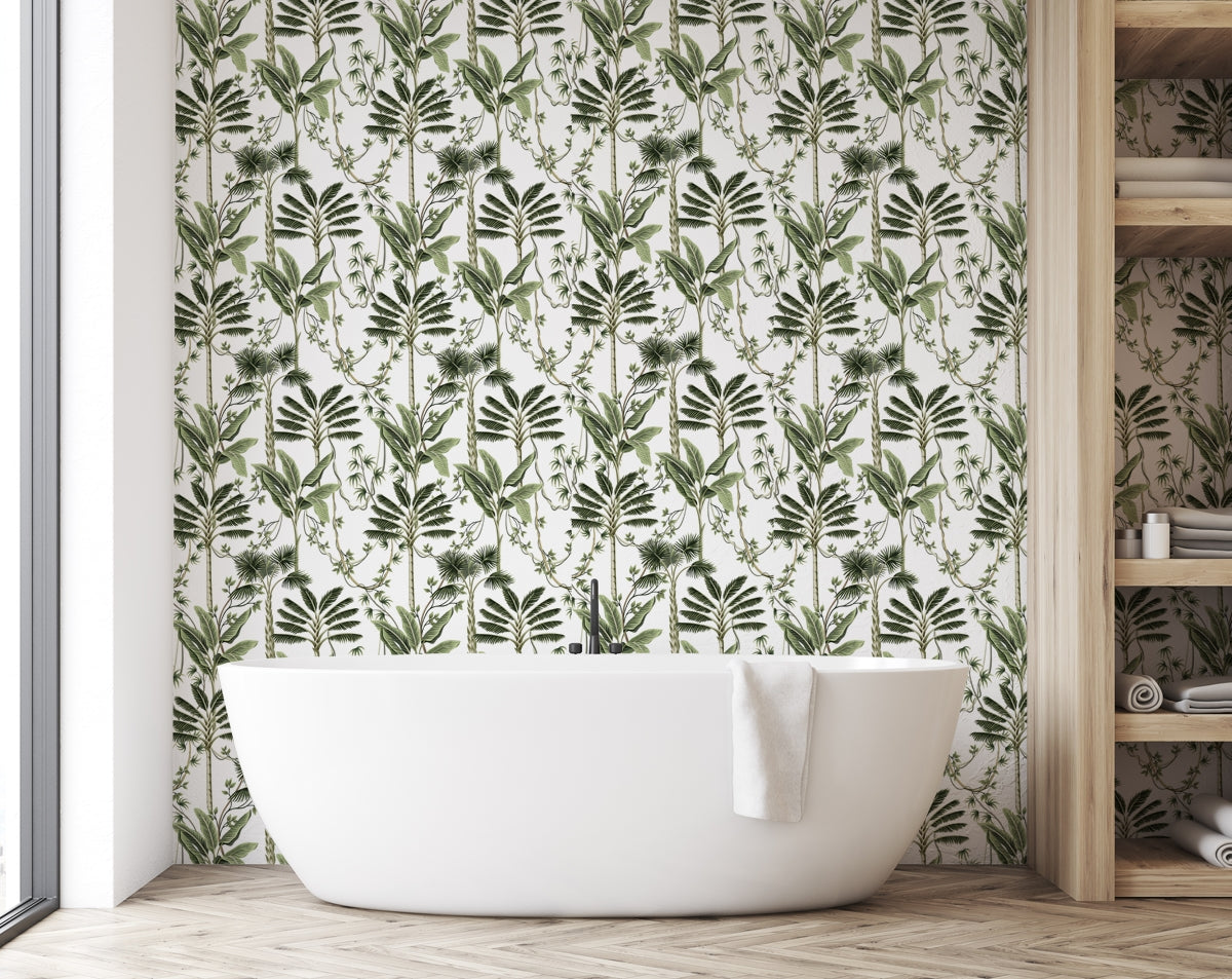 Beautiful leaves pattern wallpaper