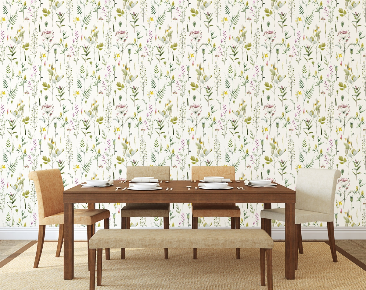Vintage Botanical Wallpaper For Home Bedroom Rolls Wallpaper