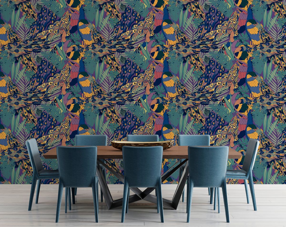 Fashion Floral & Botanical Multicolor Wallpaper