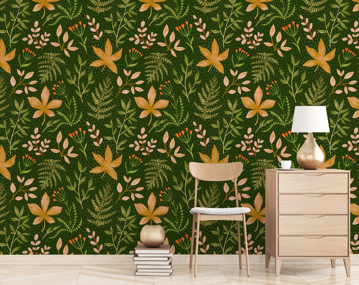 Tropical Leaves Wallpaper, Jungle Leaf Garden Wallpaper