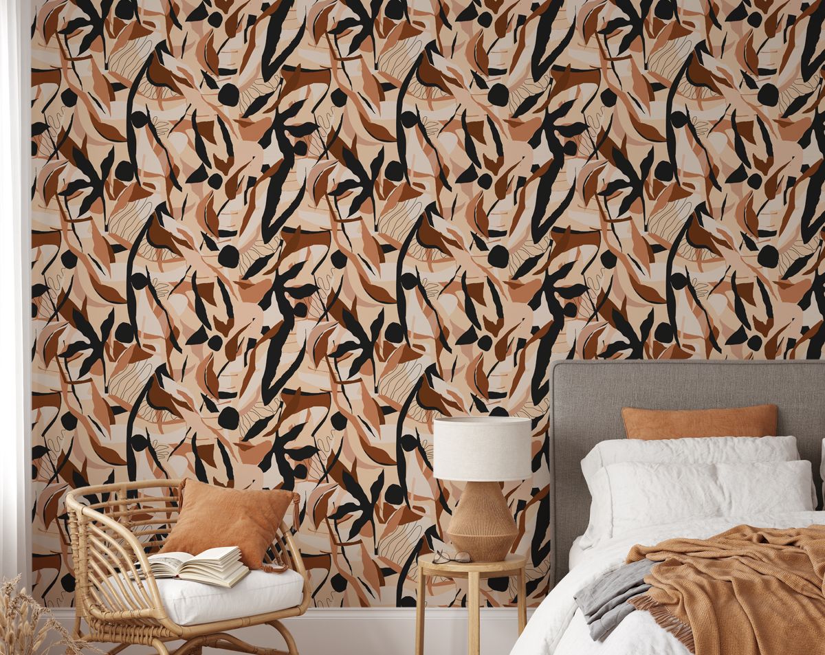 Abstract Designer Wallpaper Roll For Living Room