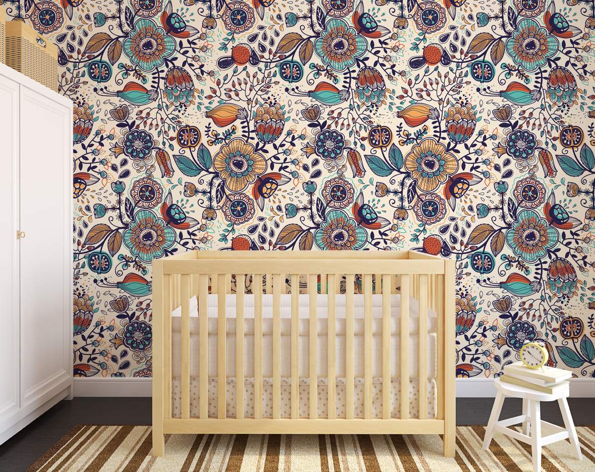 Colourfull Wall Painting Wallpaper Rolls