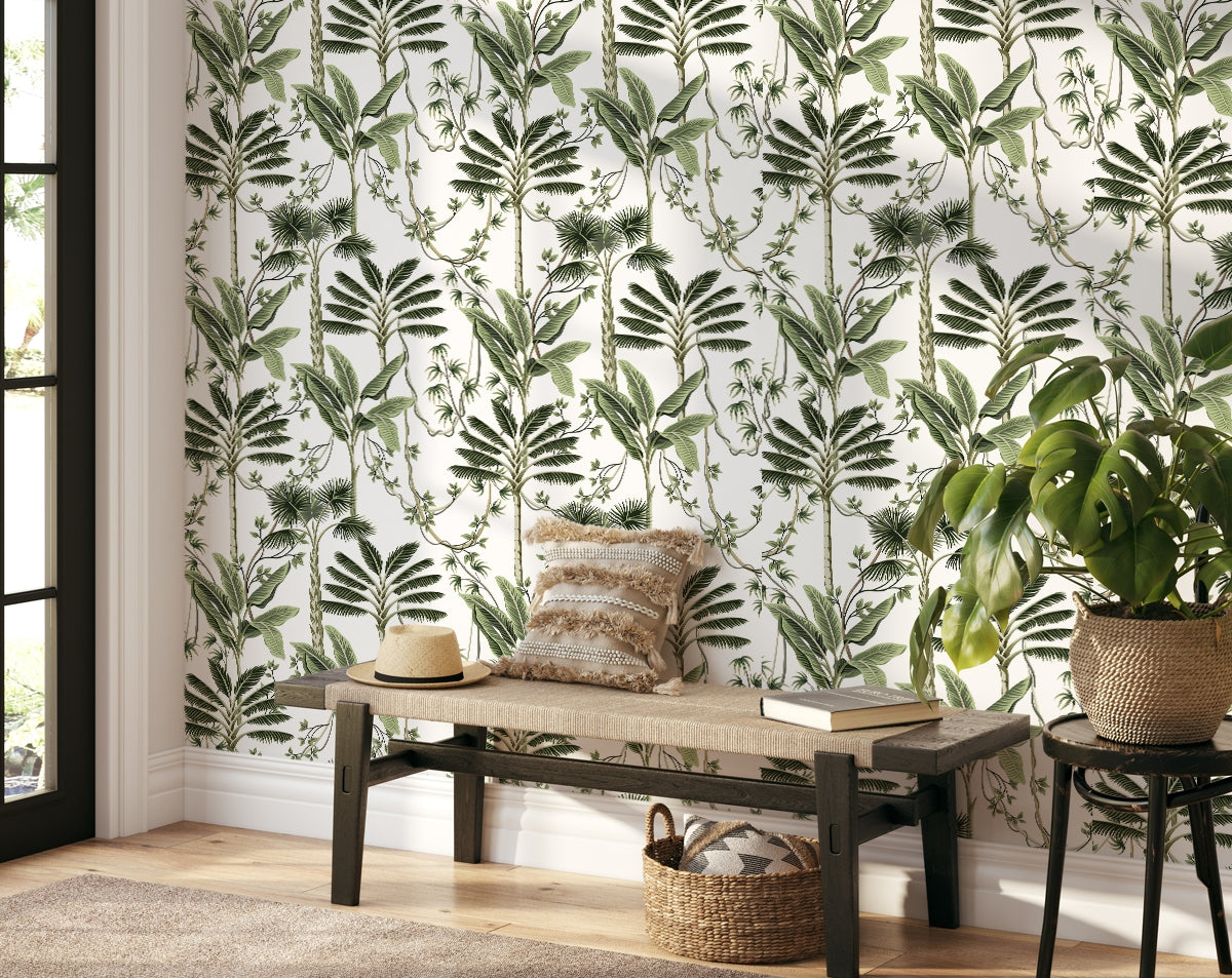 Beautiful leaves pattern wallpaper
