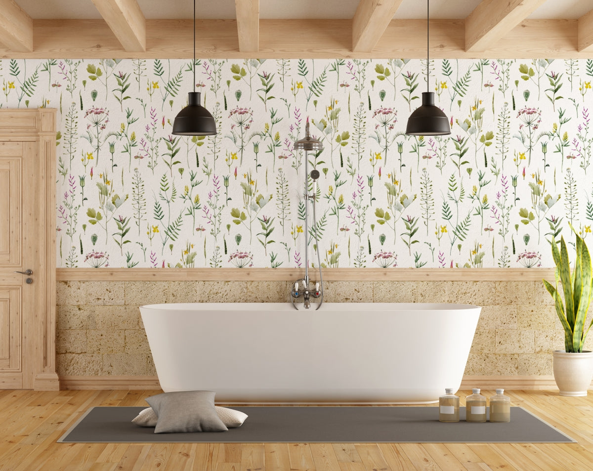 Vintage Botanical Wallpaper For Home Bedroom Rolls Wallpaper
