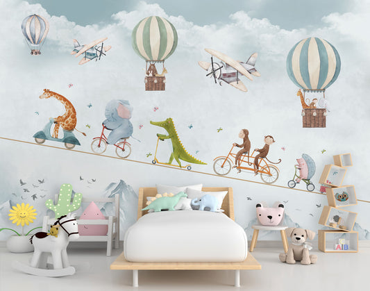 The circus show kids play room, Amazing kids room wallpaper (Copy)