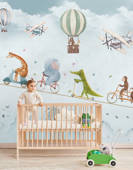 The circus show kids play room, Amazing kids room wallpaper