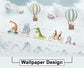 Circus theme kids room wallpaper - view 7