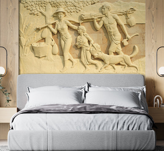 3D Mural Vintage Wallpaper