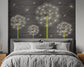 Dandelion flowers floral wallpaper - view 2